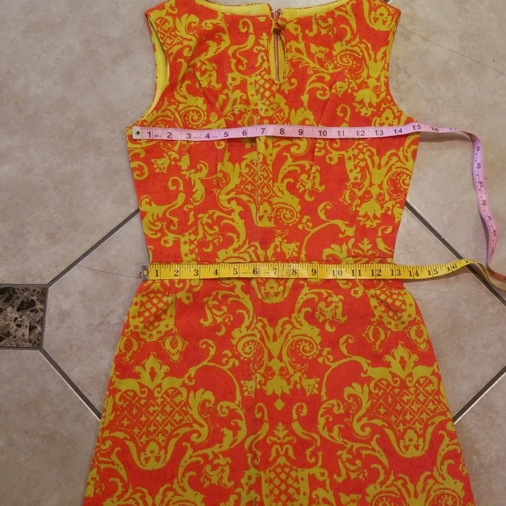 Vintage Sue Brett Neon dress